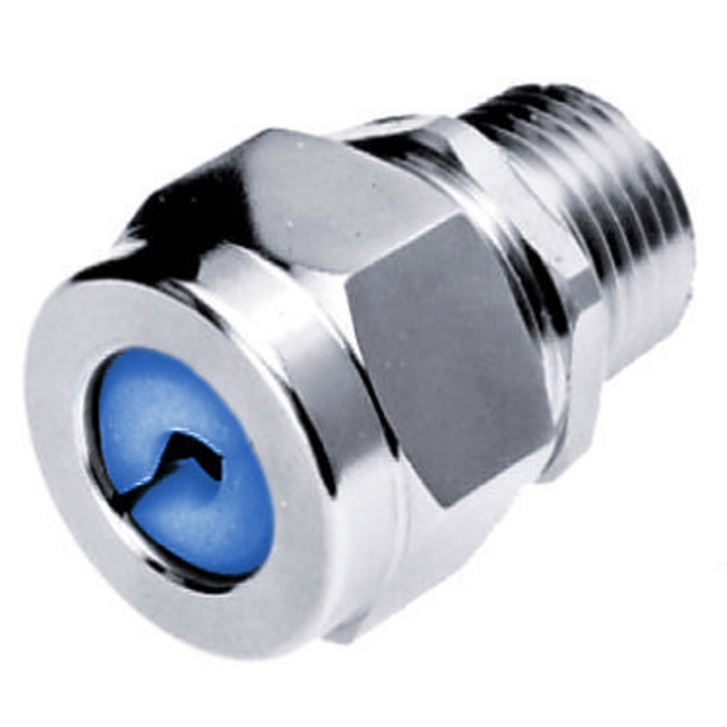 Hubbell Wiring Device-Kellems SHC1023ZP 1/2 x .38-.50 Straight Male Cord Connector - Zinc-Plated Steel