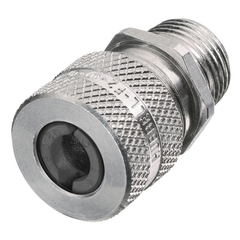 Hubbell Wiring Device-Kellems SHC1043 1 x .88-1.00 Straight Male Cord Connector - Aluminum