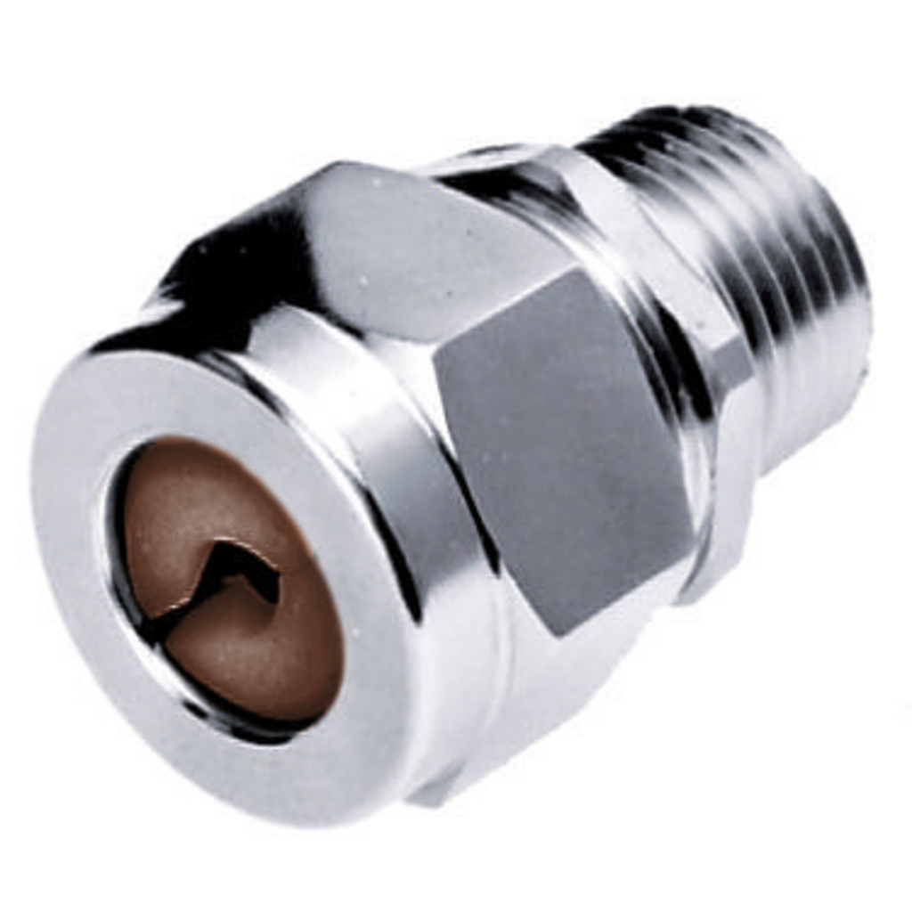 Hubbell SHC1034ZP Male Threaded Zinc Plated Steel Cord Connector