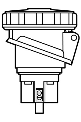 Legrand PS420R7W Pass & Seymour 20 Amp 480 VAC 3-Phase 3-Pole 4-Wire Watertight Receptacle