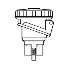 Legrand PS420R7W Pass & Seymour 20 Amp 480 VAC 3-Phase 3-Pole 4-Wire Watertight Receptacle