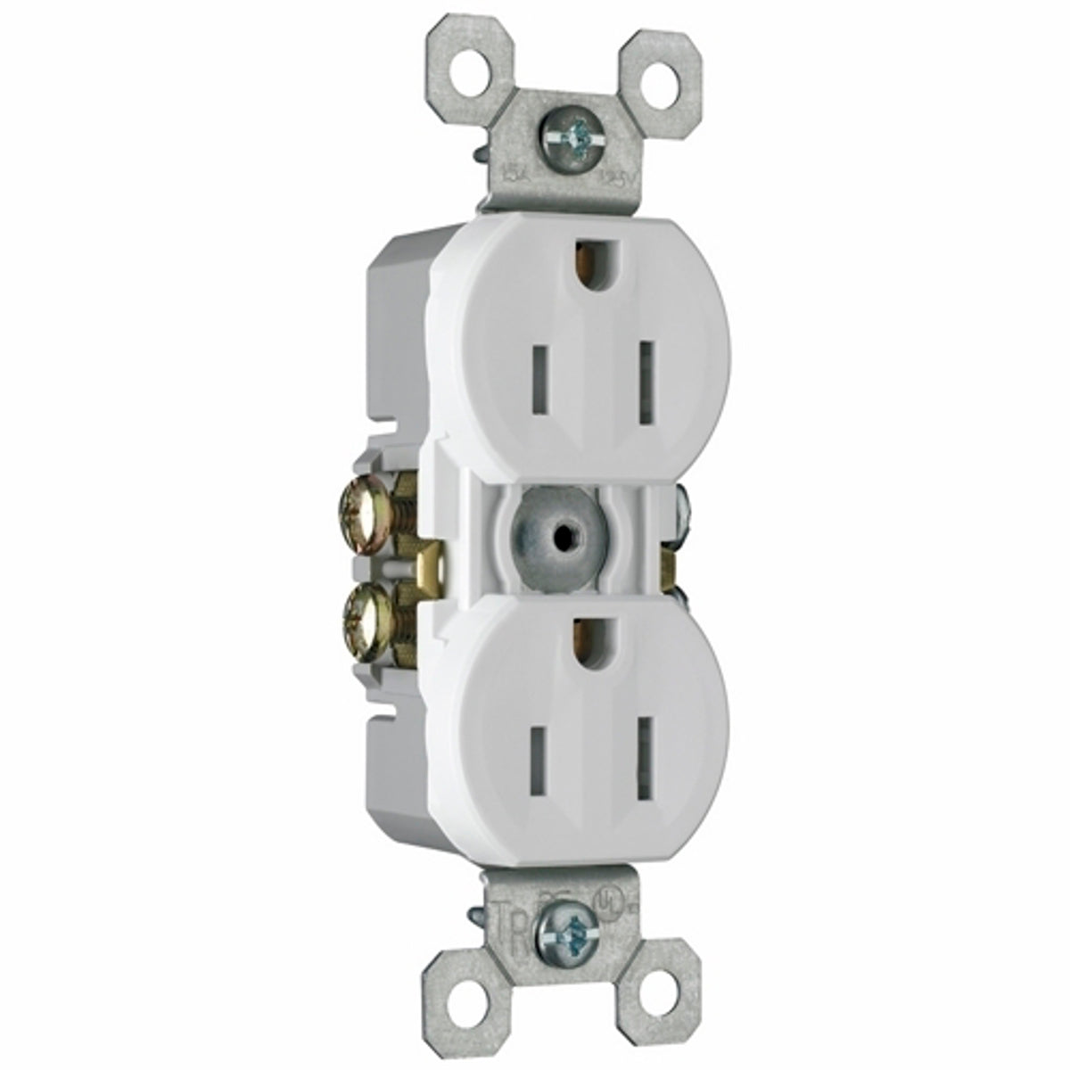 Legrand-Pass & Seymour 3232TRW Tamper-Resistant Duplex Grounding Receptacle 15 Amp 125 Volt White