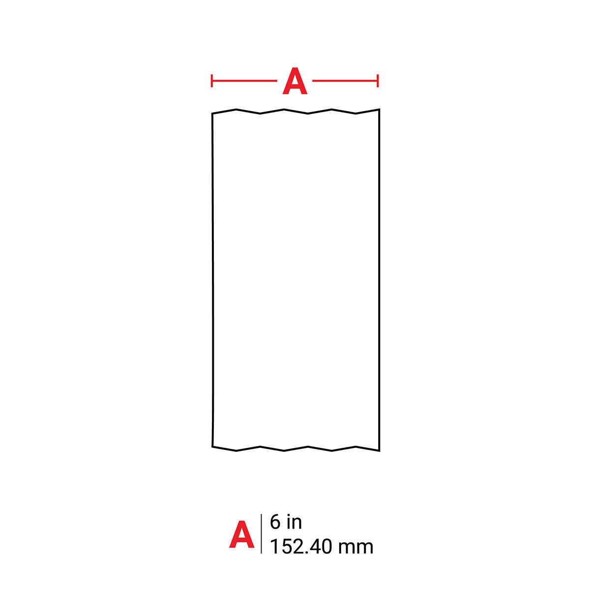 Brady 13602 Label Vinyl 6in x 50ft BL