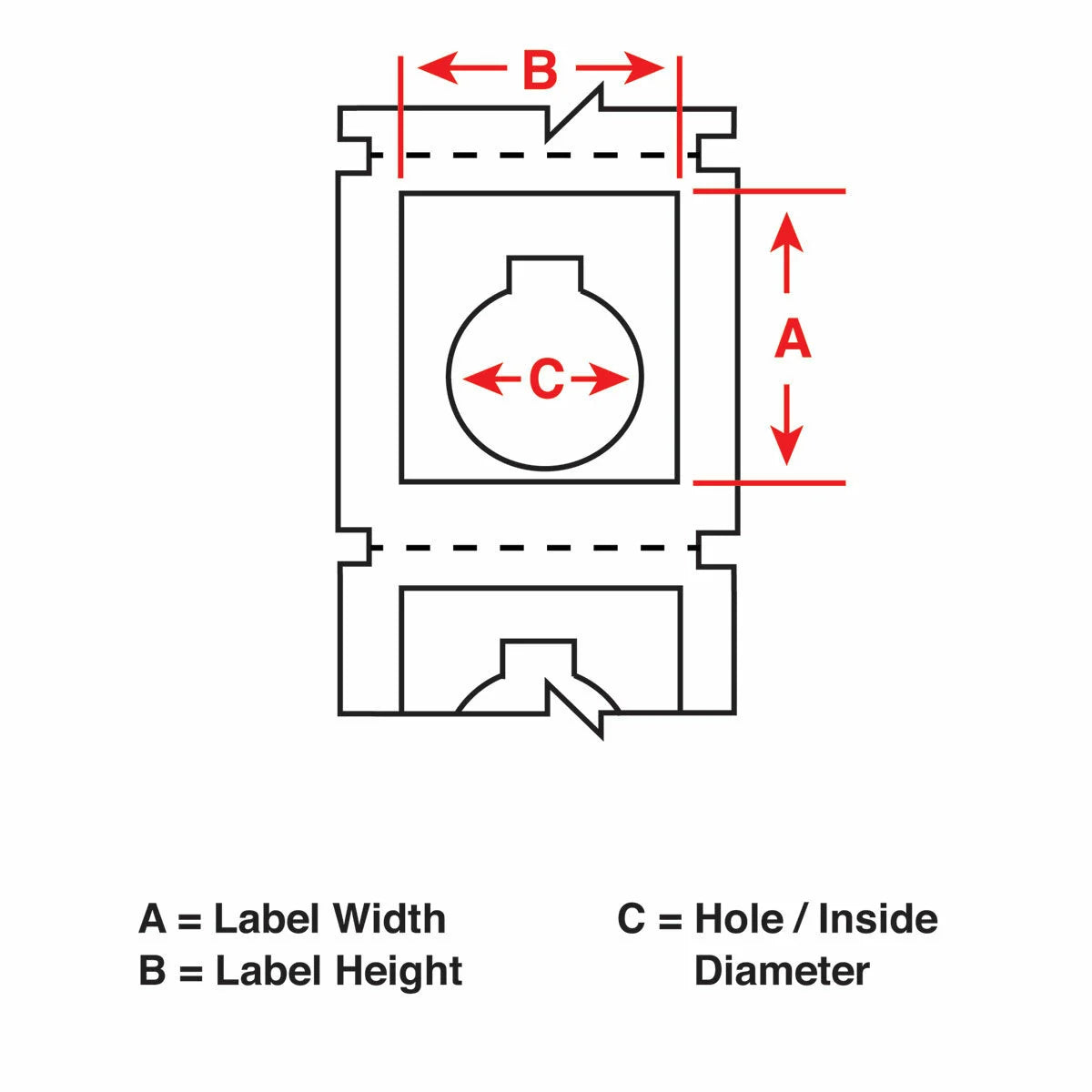 Brady B30EP-170-593-WT Label Polyester 2.4 in x 2.4 in WT 145/RL