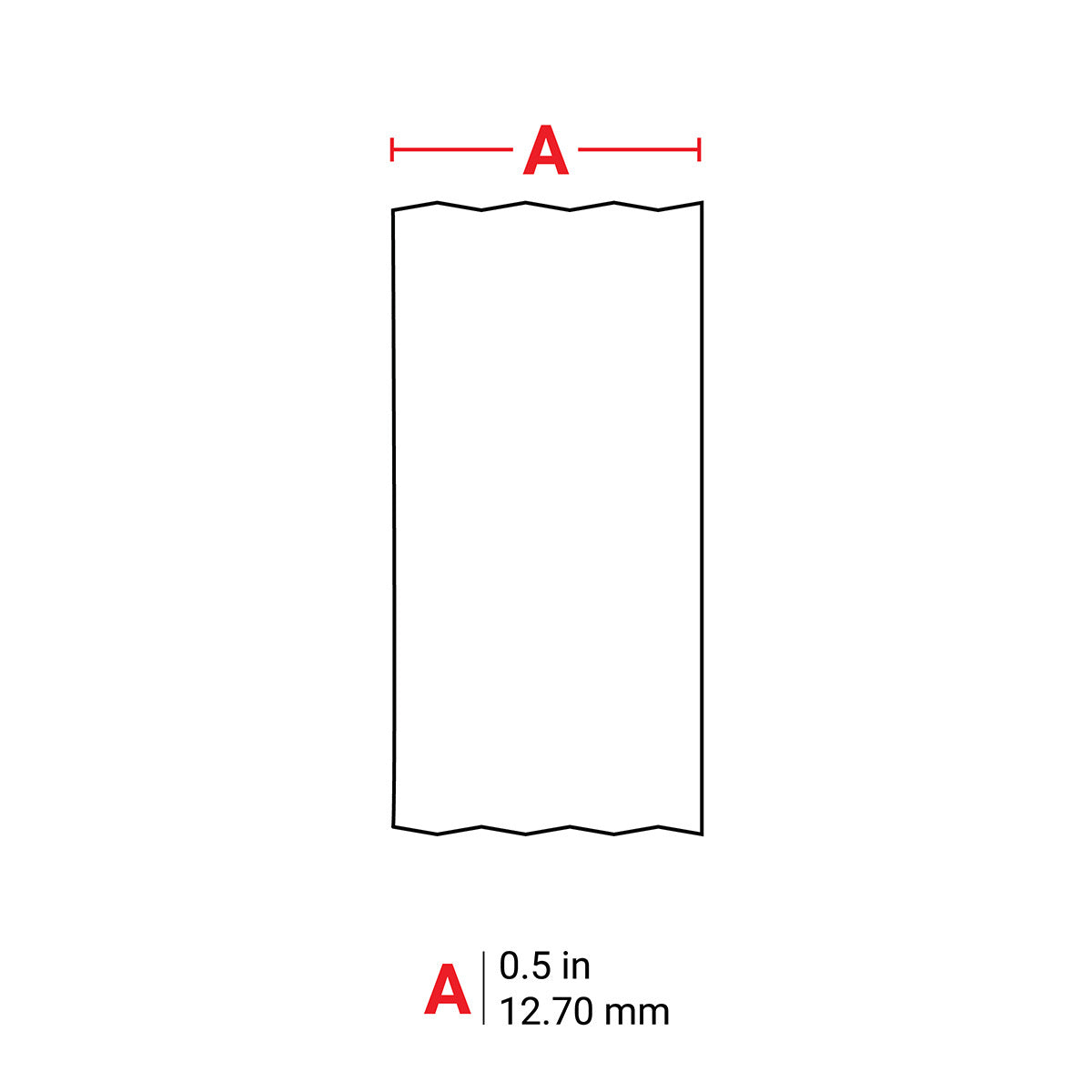 Brady M21-500-595-OR Label Vinyl 0.5in x 21ft BK/OR