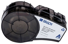 Brady M21-11-427 Wrap Around Label 0.75 x 0.5 BK/WH