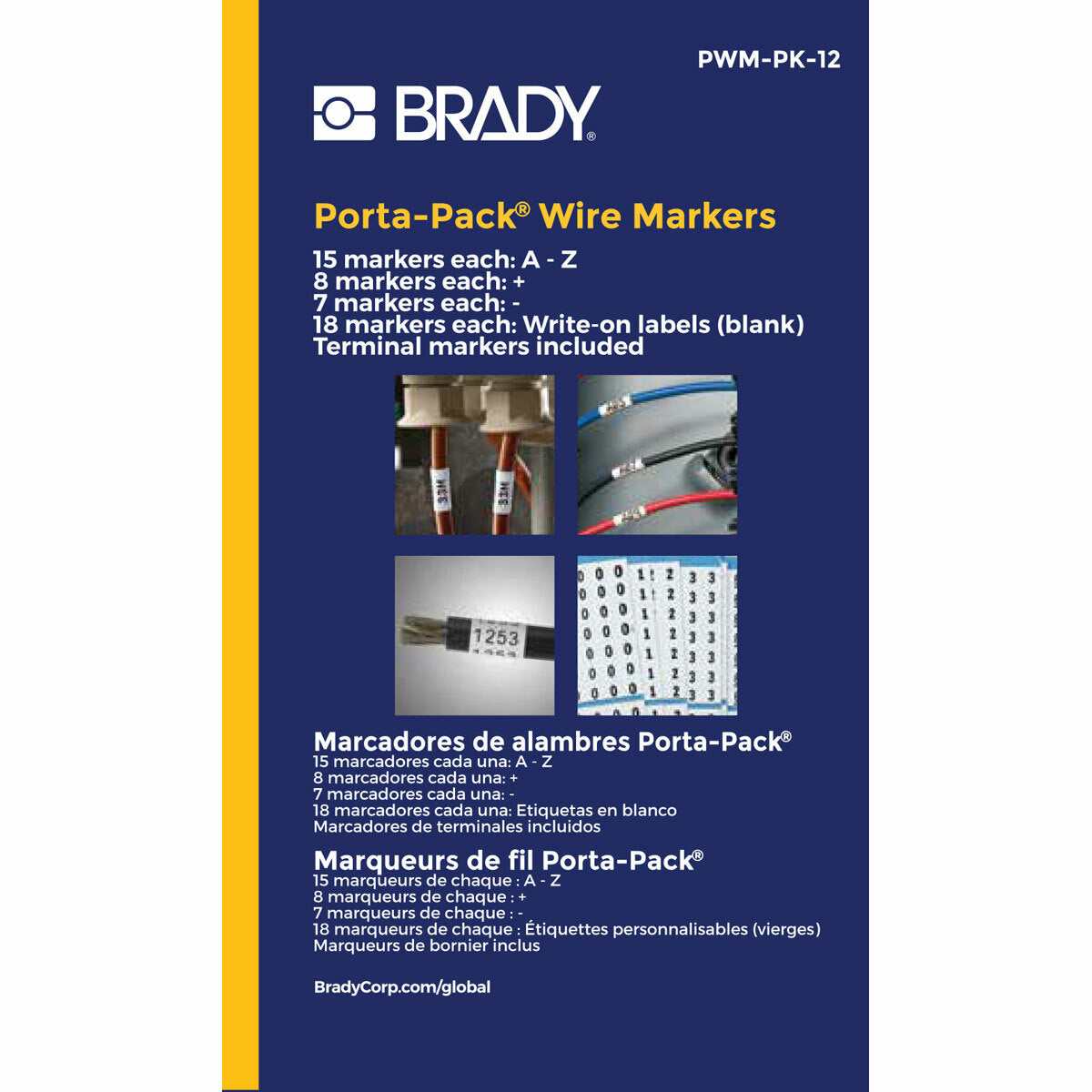 Brady PWM-PK-12 Porta PK WM Refill Legend A to Z