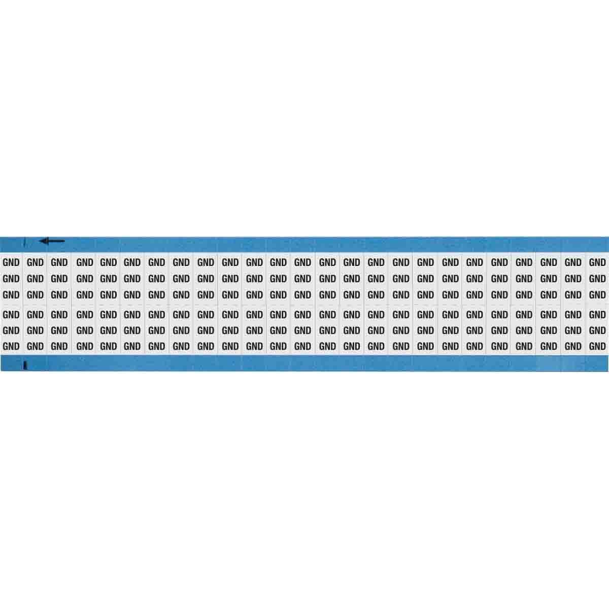 Brady WM-GND-SC-PK Wire Marker 0.75in H x 0.36in W GND