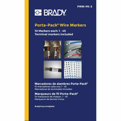 Brady PWM-PK-3 Porta PK WM Refill Legend 1 to 45