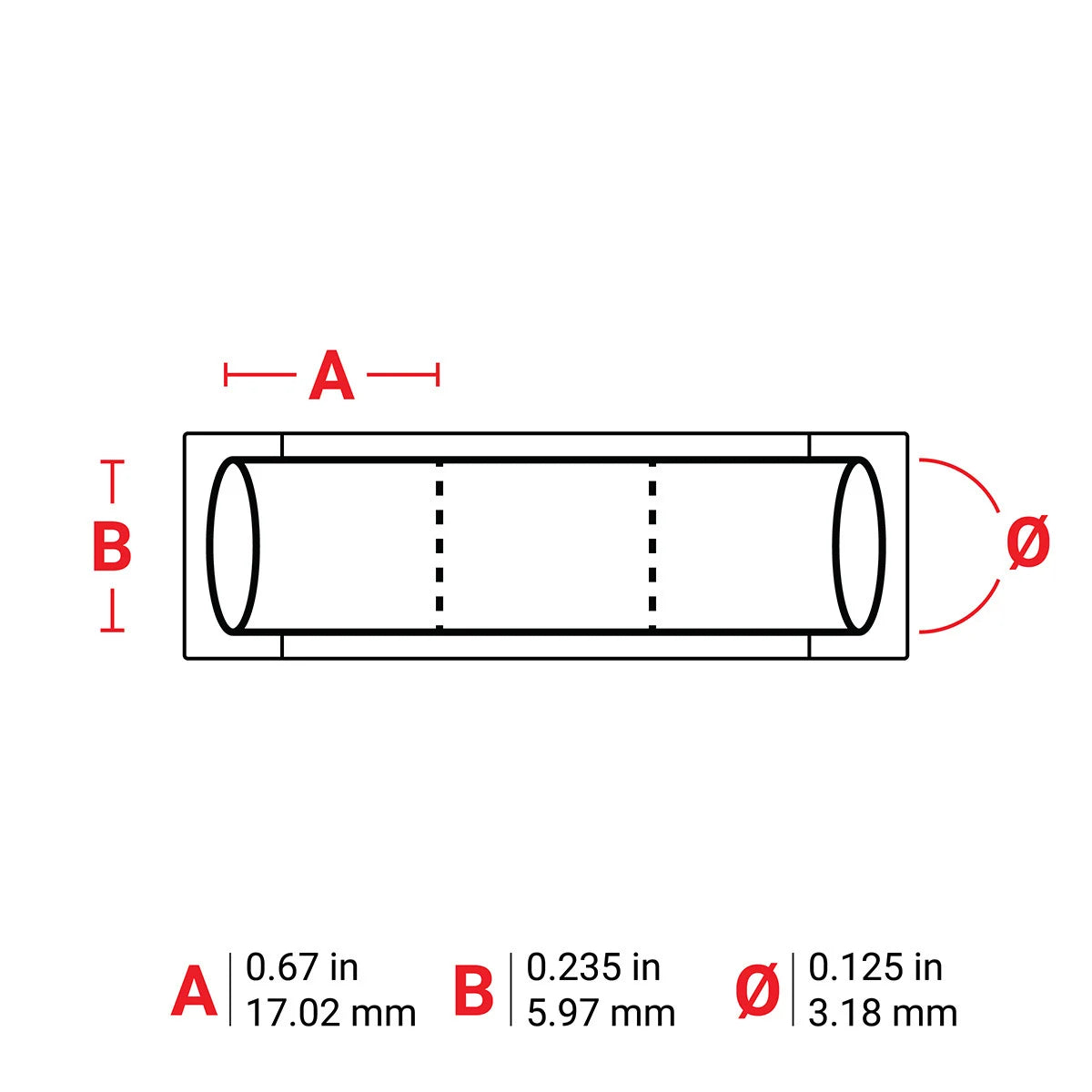 Brady PS-125-2-WT-3 Sleeve 0.125 in Dia x 0.67 in W Replacement MPN