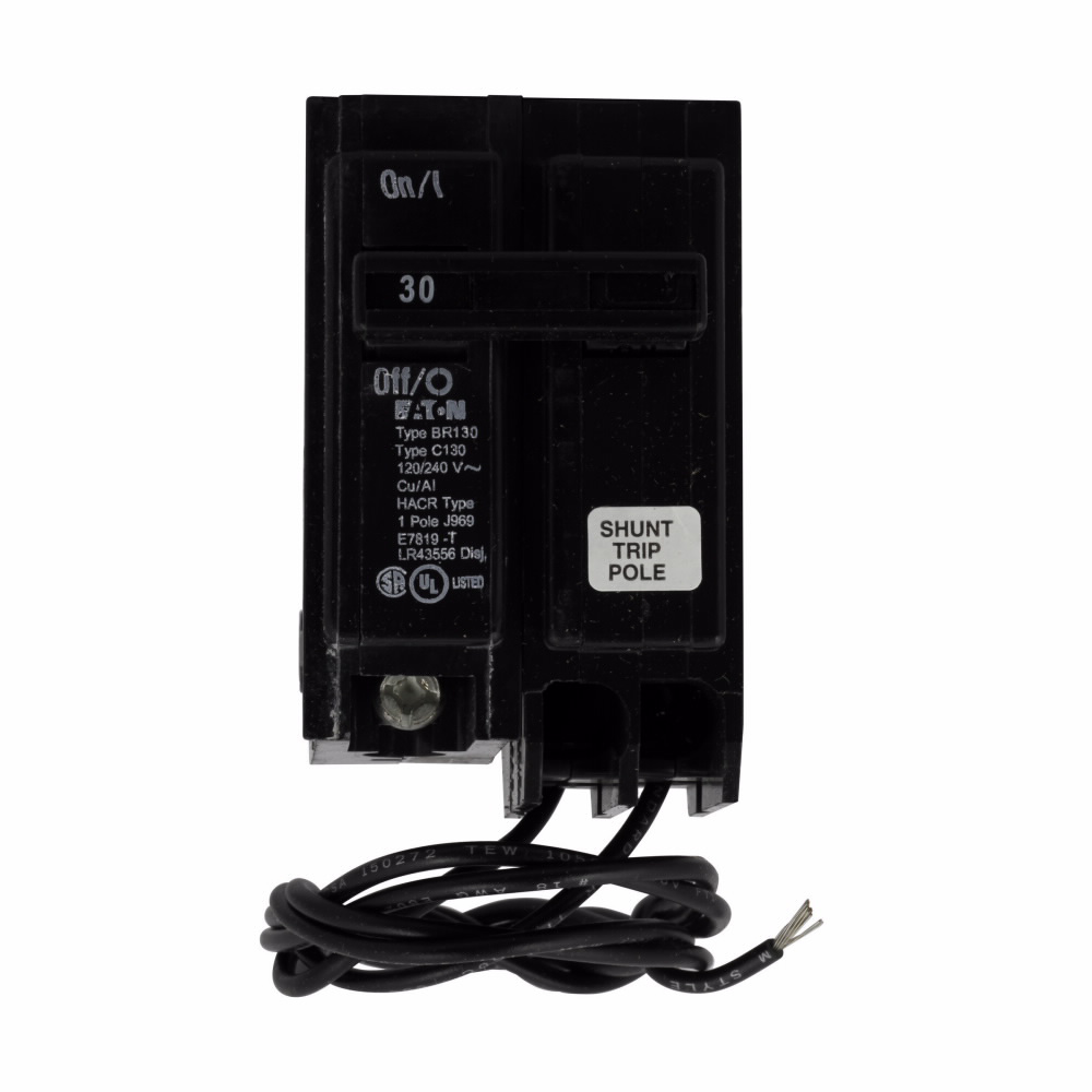 Eaton BR120ST 1 Inch Type BR Plugin Shunt Trip Circuit Breaker