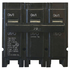 EATON BR370 Type BR Plug-On Circuit Breaker, 240 VAC, 70 Amp, 10 kAIC, 3-Pole