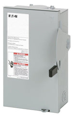 Eaton DG221NRB DG Series Cartridge Fusible General Duty Safety Switch, 240 VAC, 30 A, 1/2 to 3 hp, 3 to 7-1/2 hp, DPST Contact, 2 Poles