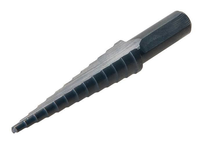 Greenlee 34401 1/2 x 3-3/8 Steel Multi-Hole Self Starting Split Tip Step Bit