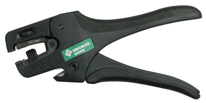 Greenlee 45000 Kwik Stripper 34 to 10 AWG Solid and Stranded Self Adjusting Wire Stripper