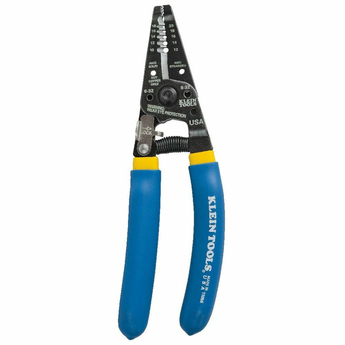 Klein 11055 Solid and Stranded Copper Wire Stripper and Cutter 10-18 AWG Solid and 12-20 AWG Stranded