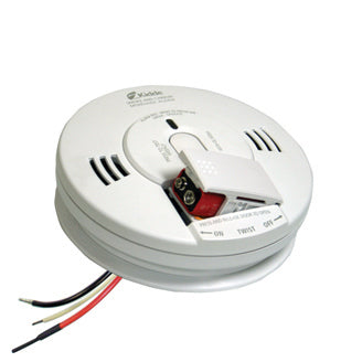 Kidde 21007624 AC/DC Wire-in Photoelectric Smoke/CO Alarm with 9V Battery Backup