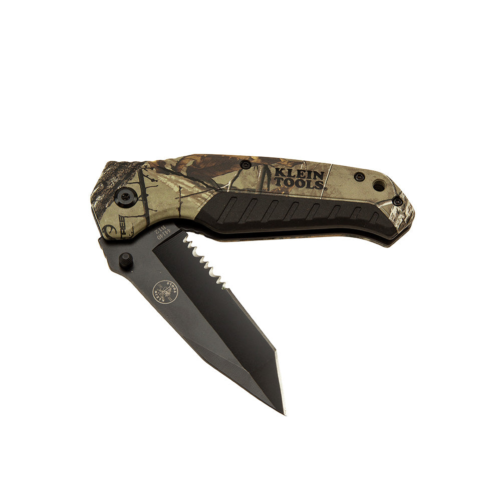 Klein 44222 Pocket Knife, Realtree Xtra Camo, Tanto Blade (Each)