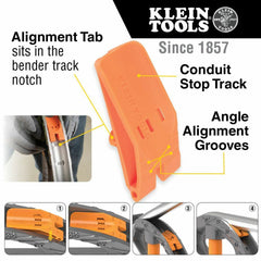 Klein Tools 51605 Iron Conduit Bender Full Assembly, 1-Inch EMT with Angle Setter