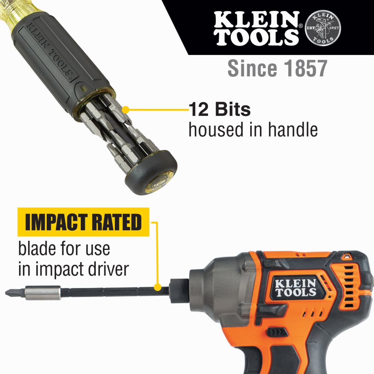 Klein Tools 32303 14-in-1 Multi-Bit Adjustable Length Screwdriver