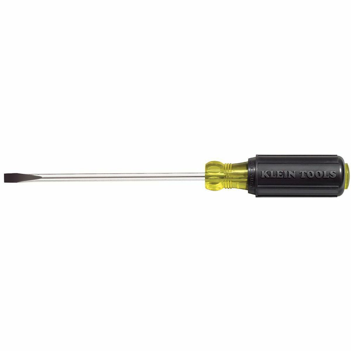 Klein 605-6 1/4-Inch Cabinet Tip Screwdriver Heavy Duty 6-Inch