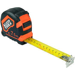 Klein 9375 Tape Measure, 7.5-Meter Magnetic Double-Hook