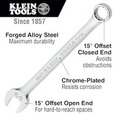 Klein 68413 7/16-Inch Combination Wrench, 12-Point