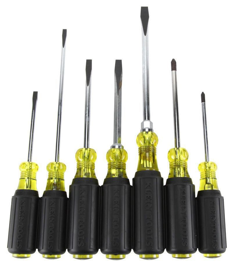 Klein Tools 85076 7-Piece Cushion Grip Screwdriver Set