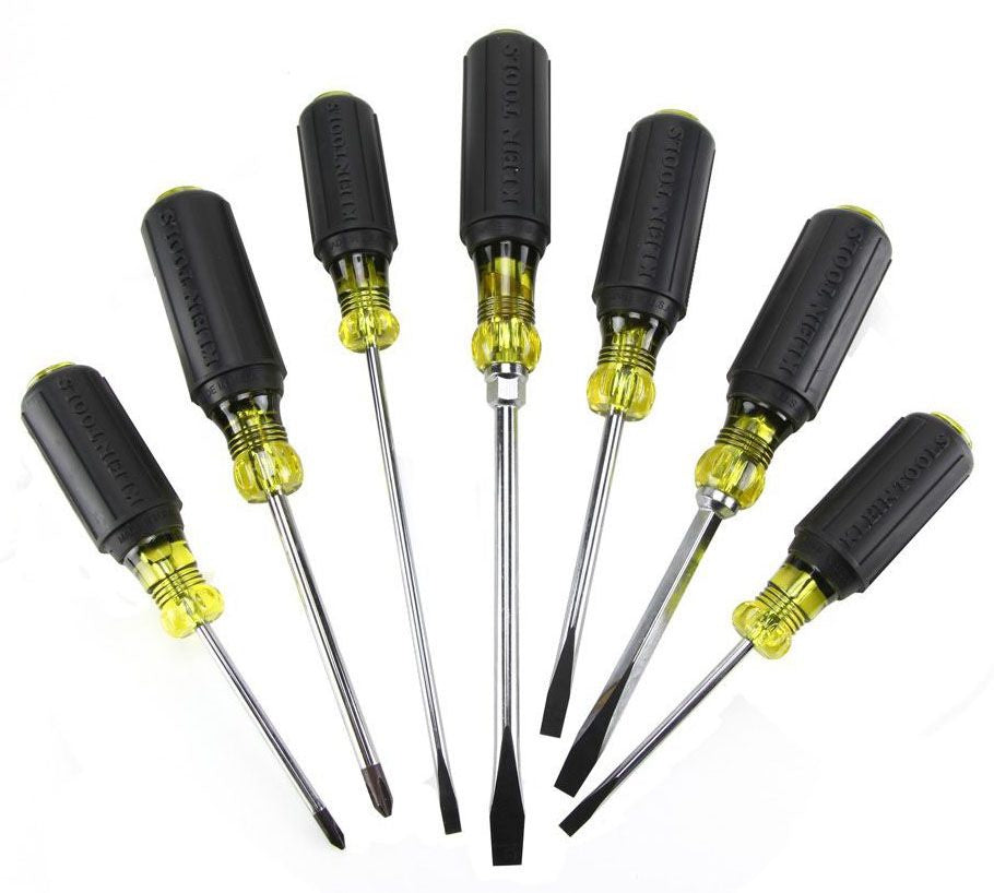 Klein Tools 85076 7-Piece Cushion Grip Screwdriver Set