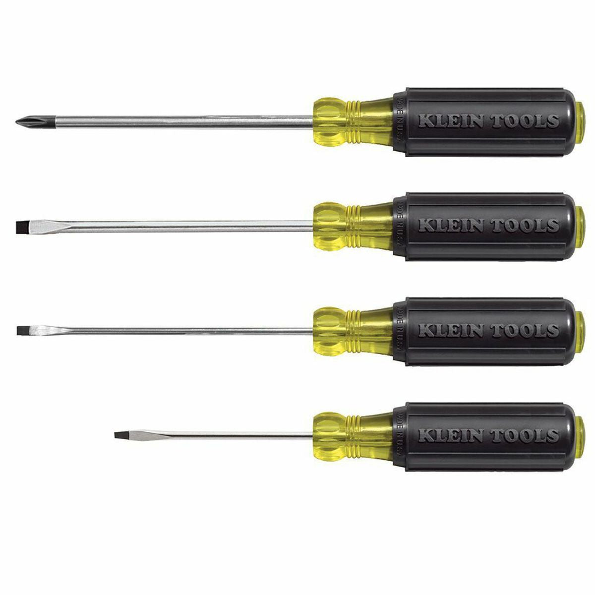 Klein 85484 Screwdriver Set, 4-Piece, Cushion Grip