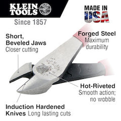 Klein D2000-28 Heavy Duty Diagonal-Cutters, 8-Inch