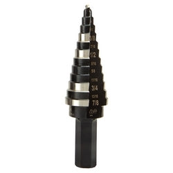 Klein KTSB14 Step Drill Bit #14 Double-Fluted 3/16 to 7/8-Inch