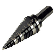 Klein KTSB14 Step Drill Bit #14 Double-Fluted 3/16 to 7/8-Inch