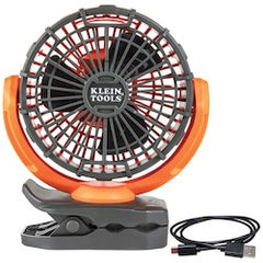 Klein Tools PJSFM1 Rechargeable Personal Jobsite Fan 5 VDC 2 Speeds 8.2 to 10.5 fps Air Flow