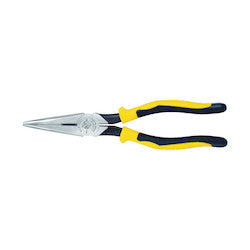 Klein J203-8 Pliers, Long Nose Side-Cutters, 8-Inch