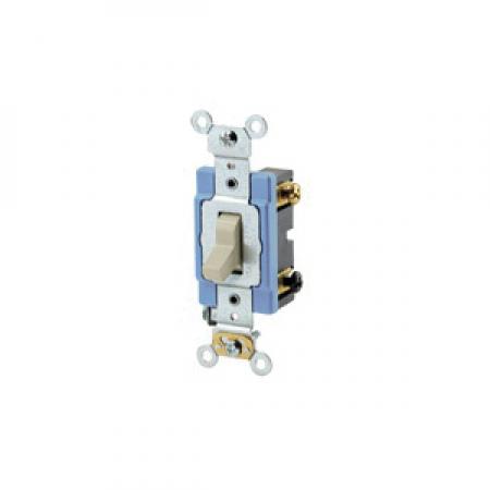 Leviton 1203-2I 3-Way Self-Grounding AC Quiet Toggle Switch 120/277 VAC 15 Amp