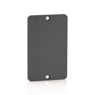 Leviton 3054-E 1G Blank Cover Plate Black