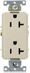 Leviton 16352-I Duplex Receptacle 20 Amp 125 Volt NEMA 5-20R Ivory