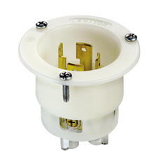 Leviton 2715 Locking Flanged Inlet 30A 125/250 Volt L14-30P