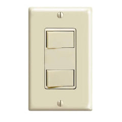 Leviton 1754-T 120 Volt 15 Amp 1-Pole Light Almond Combination Switch