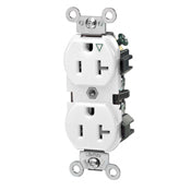 Leviton 5362-IGW Duplex Receptacle Heavy Duty Isolated Ground 125 Volt 20 Amp