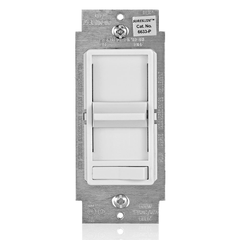 Leviton 6633-PLW 3-Way Slide Dimmer 600W 120 Volt AC 60Hz