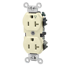 Leviton 5362-IGT 20-Amp, 125 Volt, Industrial Series Heavy Duty Specification Grade Duplex Receptacle Straight Blade Isolated Ground