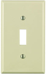 Leviton 80701-T 1-Gang Toggle Device Switch Wallplate Standard Size Light Almond