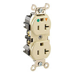 Leviton 8300-IGI Narrow Body Duplex Receptacle 20A 125V NEMA 5-20R