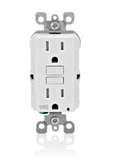 Leviton GFWT1-GY Self-Test Tamper Resistant Weather Resistant GFCI Receptacle 15A 125V