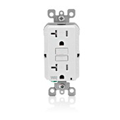 Leviton GFWT2-T Self-Test GFCI Receptacle 20A 125V Light Almond