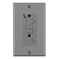 Leviton GFTR2-HGG SmartlockPro Slim GFCI Receptacle 20A 125V Gray