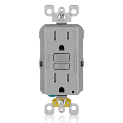 Leviton GFTR1-GY LEV GFTR1-GY 15A 125V Slim TR GFCI