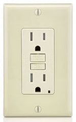 Leviton GFTR1-T Self-Test Slim Tamper Resistant GFCI Receptacle 15A 125V 20A-125V Feed-through